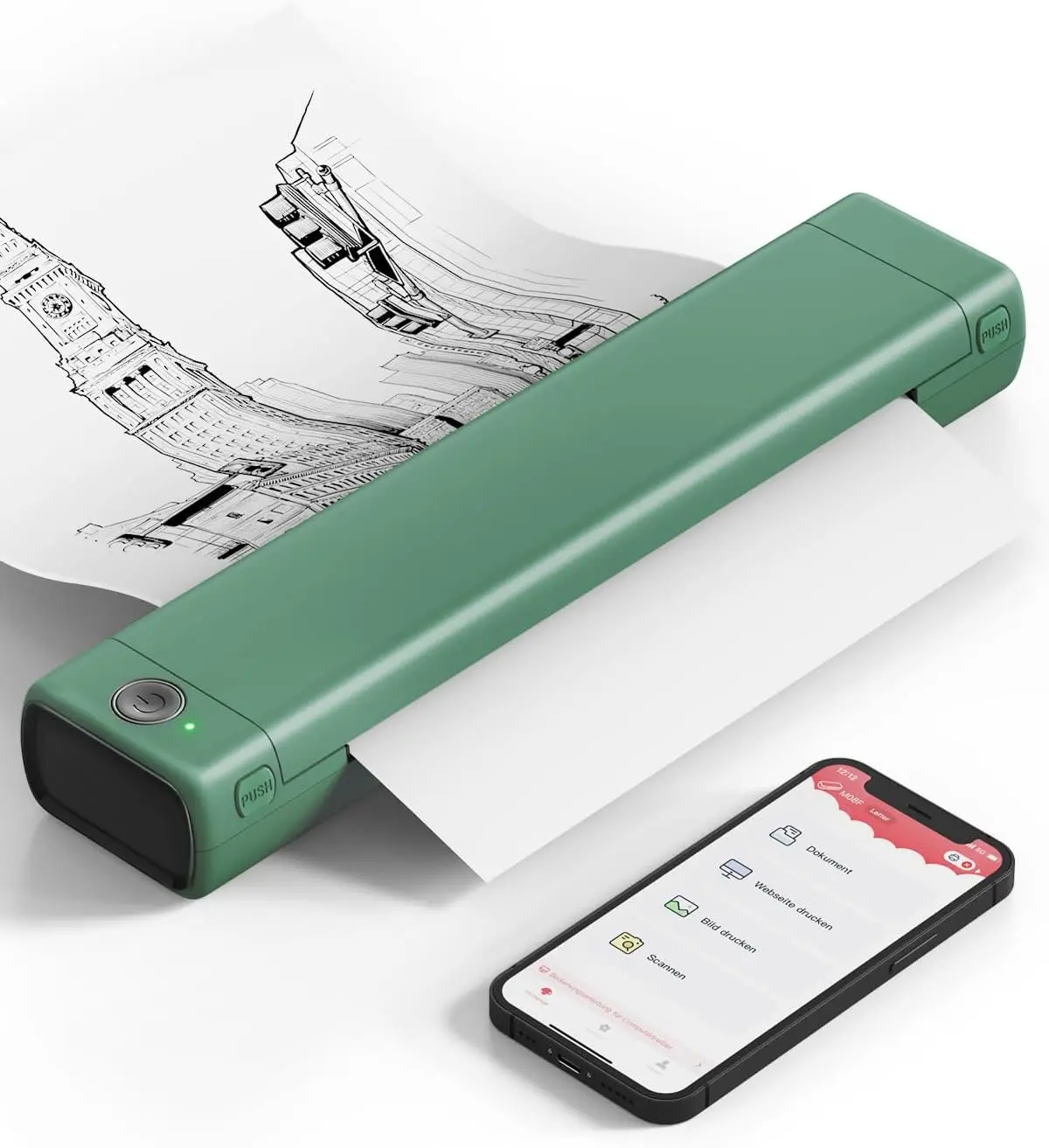 Phomemo M08F Portable Printers Wireless Support 8.5