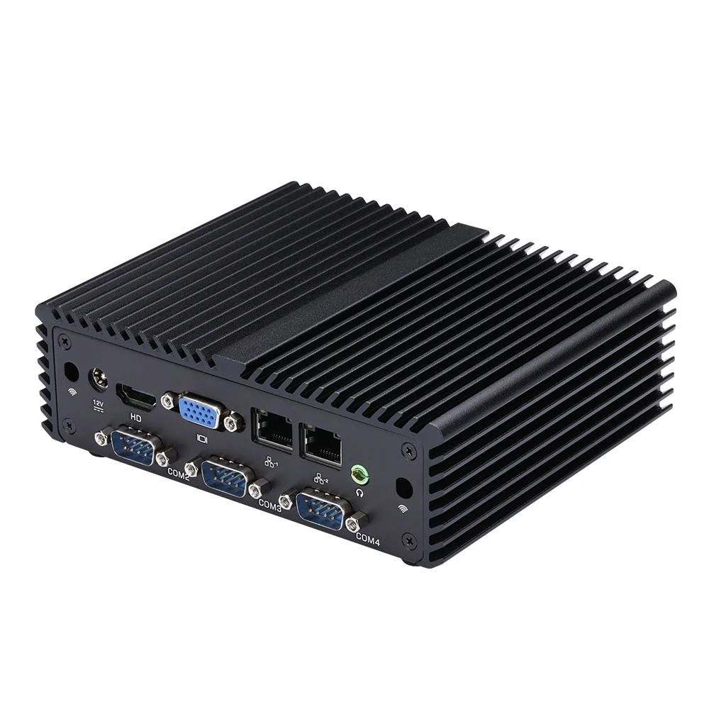 

Quad Core Mini PC J1900 HD VGA 4x RS232 4x USB Fanless Design Running 24/7 DDR3 RAM MSATA SSD For Industrial Use