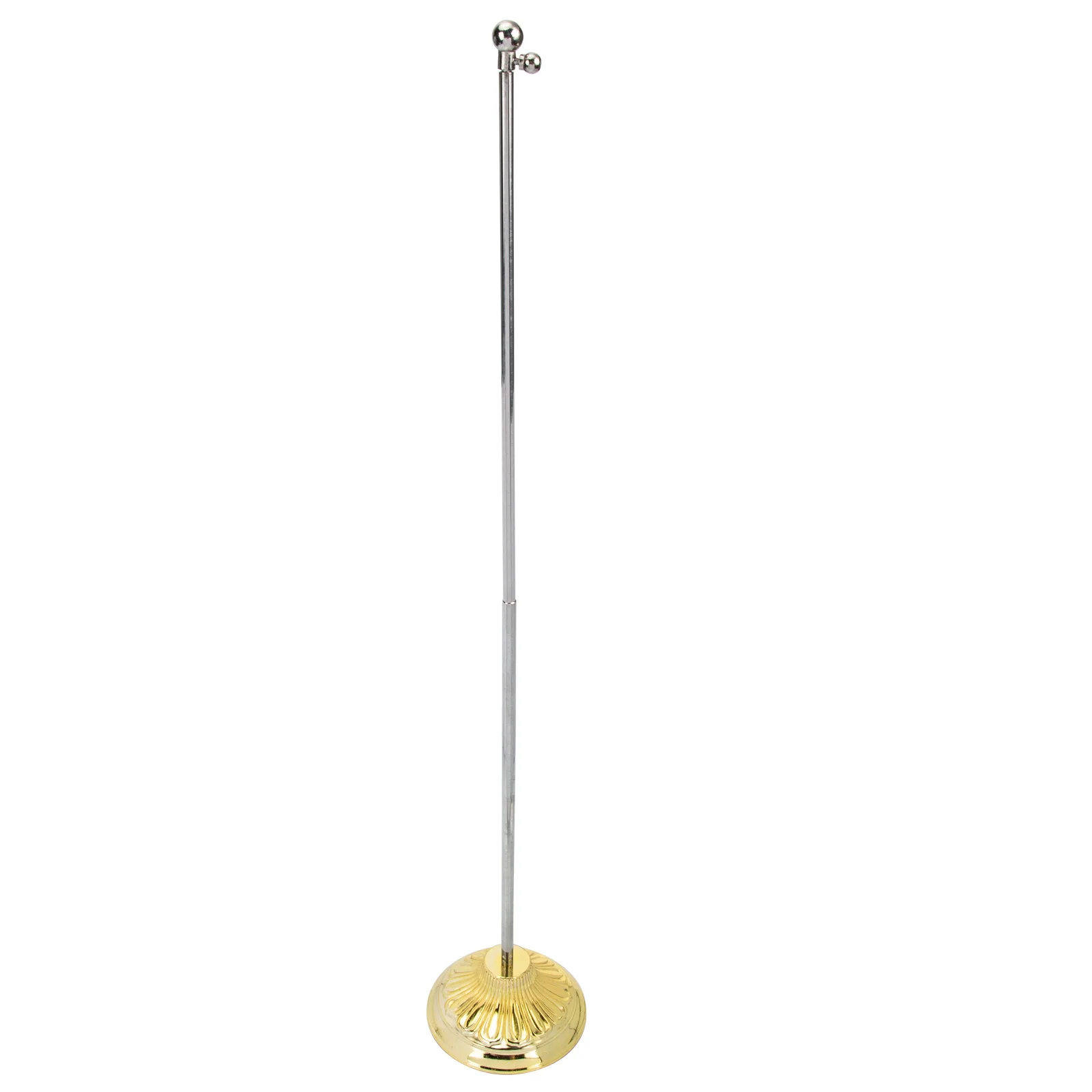 Telescopic Flag Stand Desktop Decorations Seat Base Pole Stainless Steel Holder Office Supply American