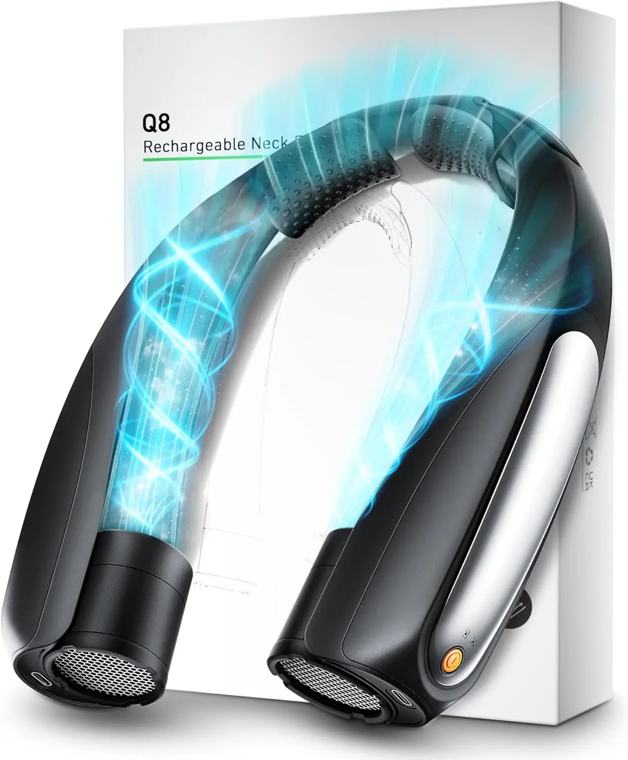 

Hands-Free Neck Fan, 360° Cooling, 6 Speeds, 6000mAh Battery, Rechargeable for Travel