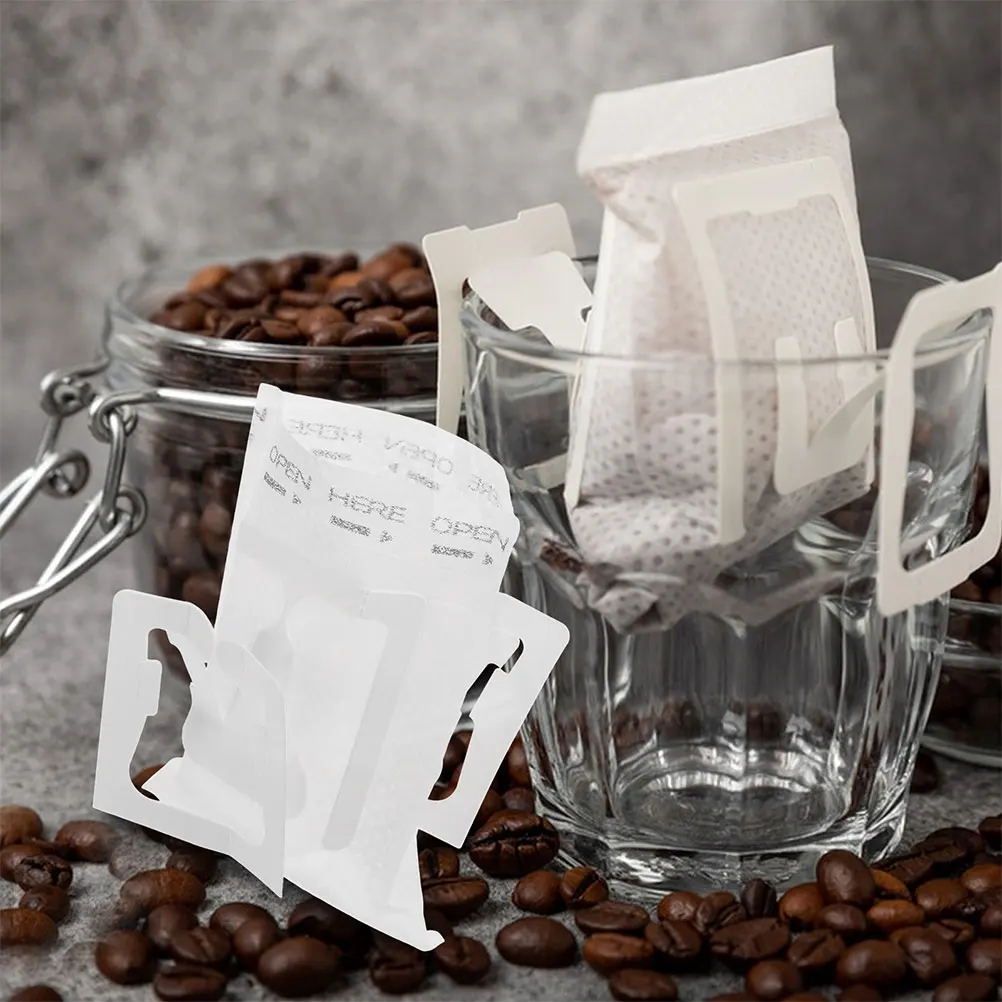 

100 Pcs Ear-hanging Coffee Filter Bag Pouch Paper Portable Pot Drip Non-woven Fabric