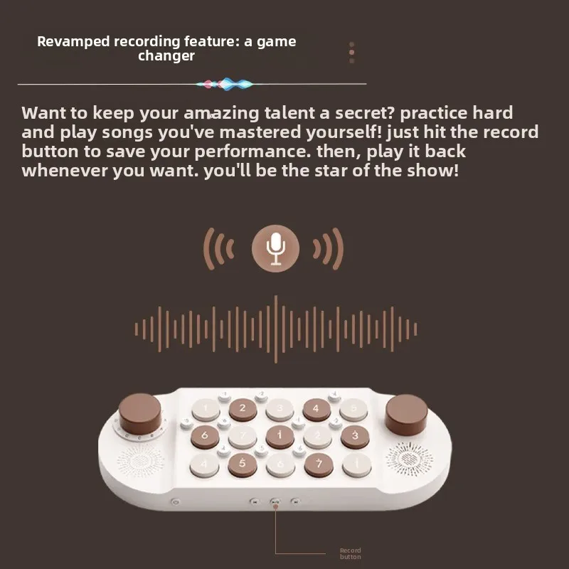 Pocket music keyboard piano light meets electronic organ portable learning singing arrangement