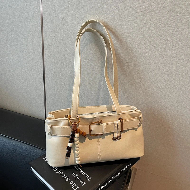 

Autumn Retro Versatile Women's Bags 2025 Fashion New Commuting Handbags PU Solid Color Large Capacity Shoulder Bags