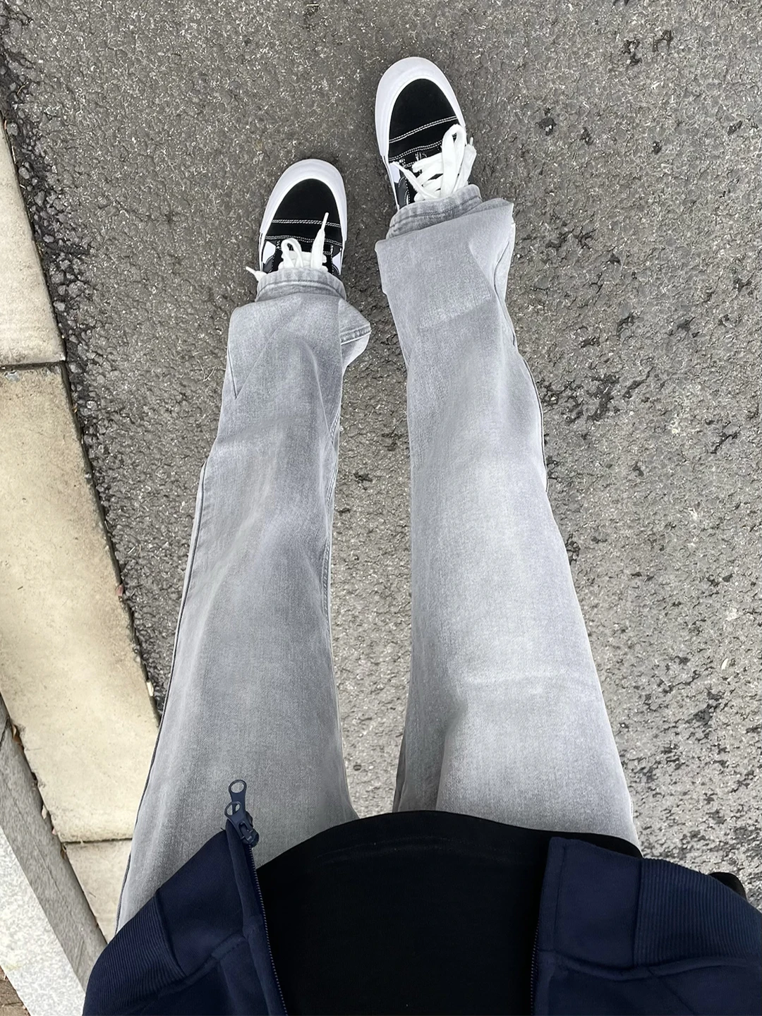 

Мужские джинсы-клеш Slim Fit из денима, весенние, в американском стиле High Street, с завышенной талией, прямые брюки Cleanfit