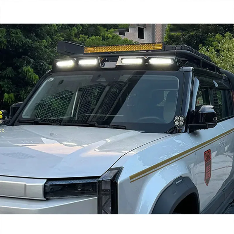 チェリー・アイカー03、ジェイクーJ6（2023、2024、2025年式）用車載LEDルーフスポットライトサーチライト、外装自動車改造