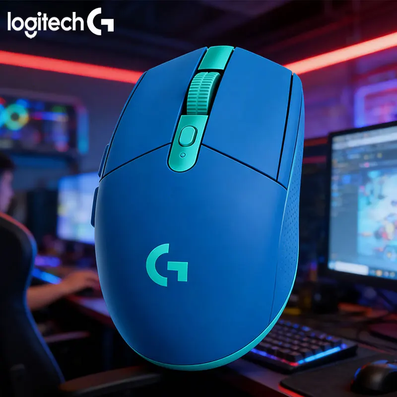 

Logitech G304 Wireless Dual-Mode Professional Gaming Mouse, available in black, purple, blue, and white, Logitech Wireless Mouse