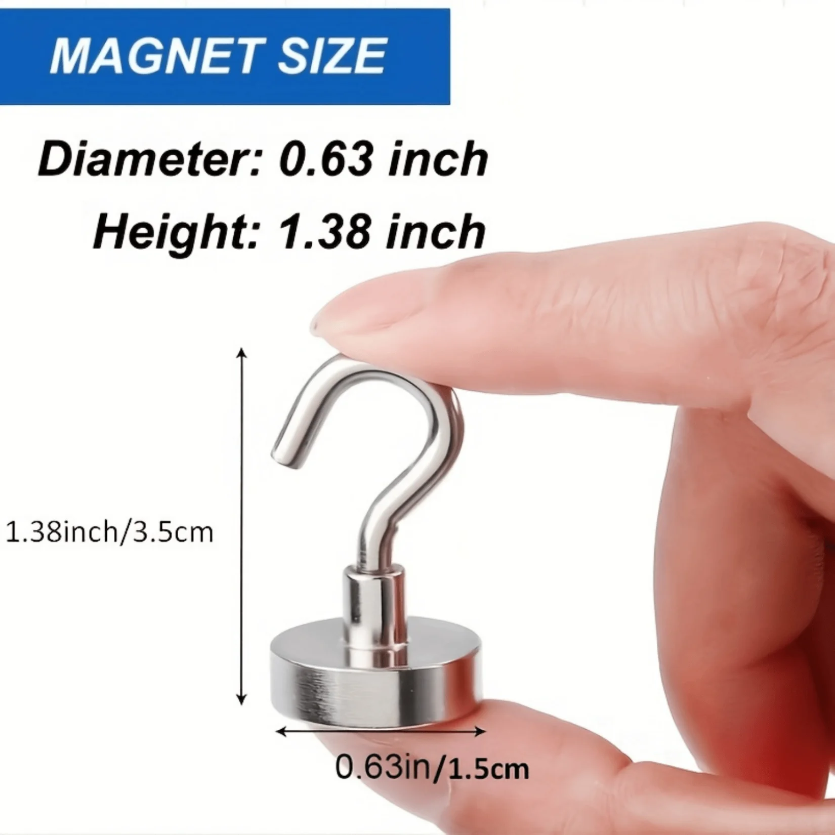 12 Pack Magnetic Hooks for Cruise Cabins, 30Lbs+ Heavy Duty Strong Magnet Hooks for Hanging, Refrigerator, Grill, Kitchen