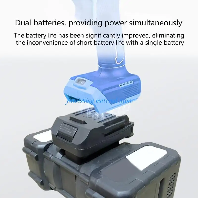 

Y5GD Advanced Double 18V Battery Adapter for BL1845 BL1860 LiBatteries Power Tool Providing Increased Runtimes &Performances