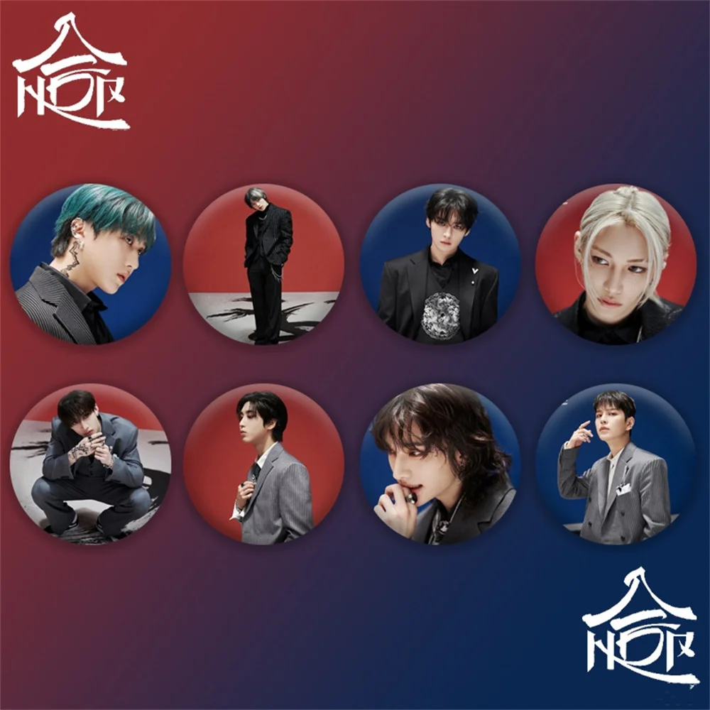 Kpop Idol  New Album HOP Concept Preview Photo Badge Mirror Keychain Han Seo Chang-Bin Felix Bangchan Lee Know I.N Fans Gifts