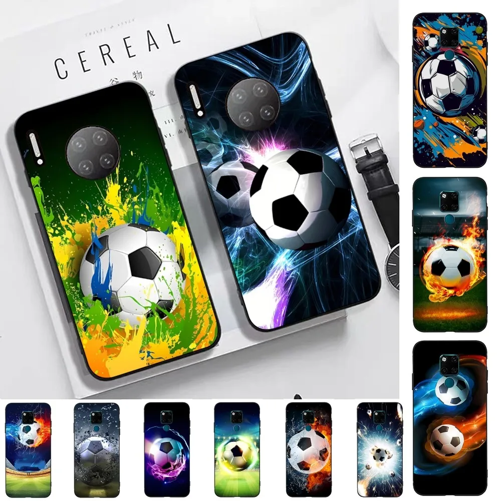 Football Soccer Ball Design Phone Case For Huawei Mate 10 20 30 40 50 Lite Pro Nova 3 3i 5 6 SE 7 Pro 7SE