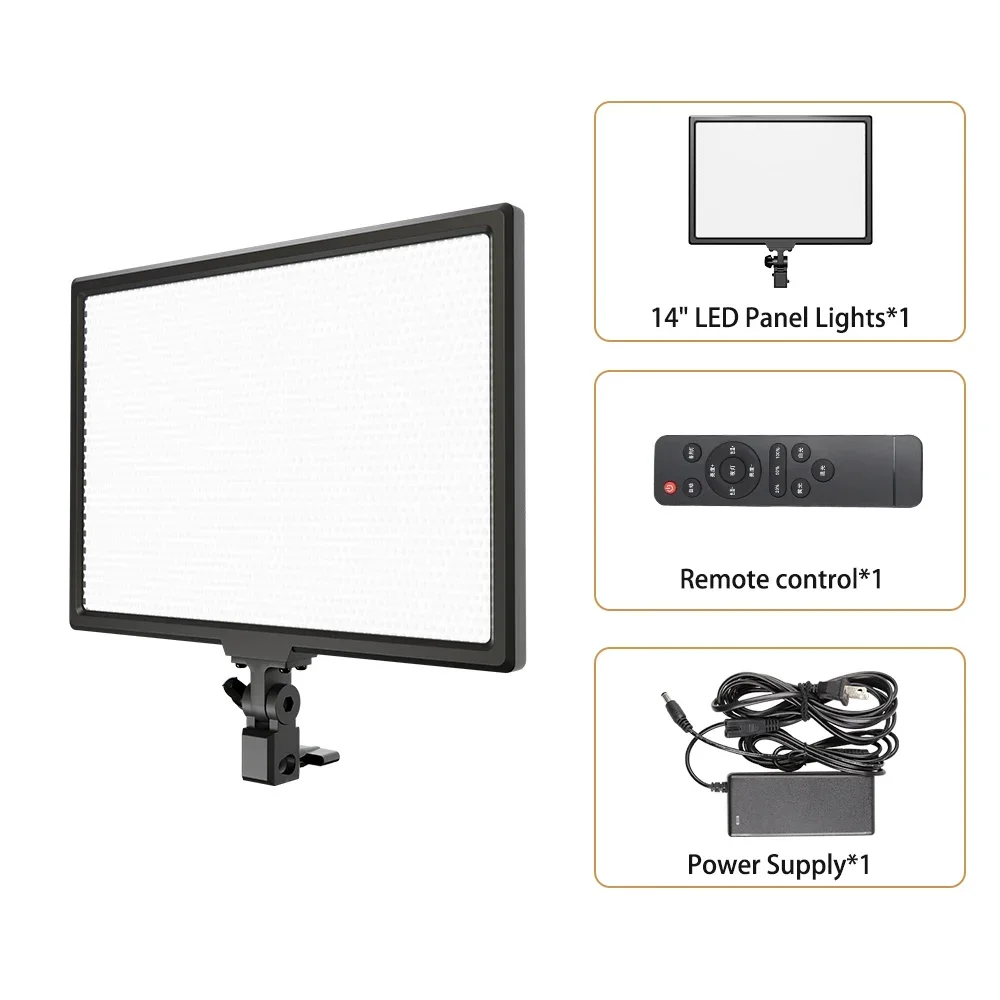 14 inch fotografie LED-paneel videolamp selfie dimbare verlichting fotostudio livestream vullamp drie kleuren met statief