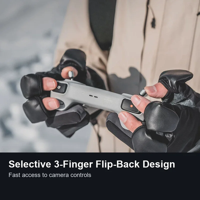 PGYTECH Professional Photography Gloves Level 4 Splash-Proof 3-Finger Magnetic Flip Touchscreen Windproof Winter Camera Gloves - view 3