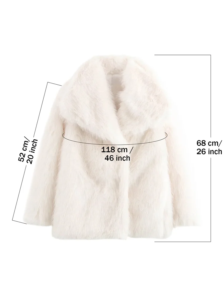 Tossy Lapel Fashion Fur Feather Coat Ladies Winter Patchwork Solid Loose Jacket Faux Fur Coat Odzież damska Płaszcz Odzież damska