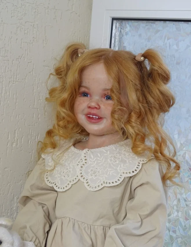 Delphi Reborn Vinyl Toddler Doll Kit by Ping Lau 42inches Sold Out Edition With Freckles