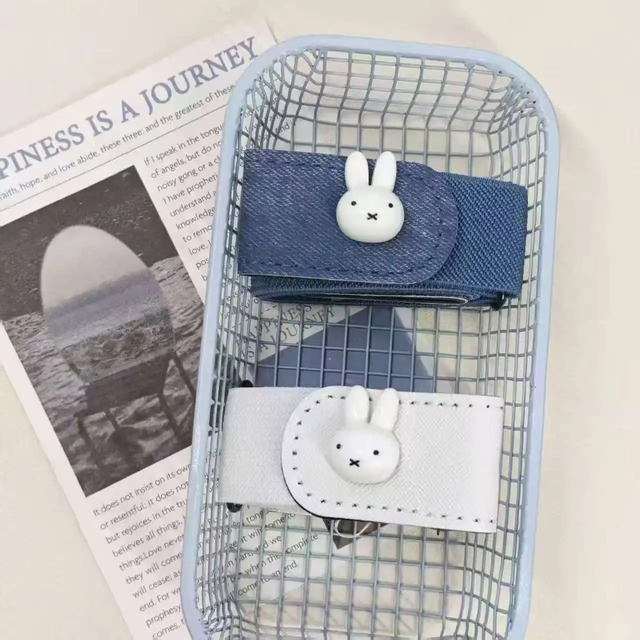 Cute Miffy Rabbit Lazy Man Belt Invisible Trackless Trouser Belt Elastic Elastic Student Waist Artifact Adjustable