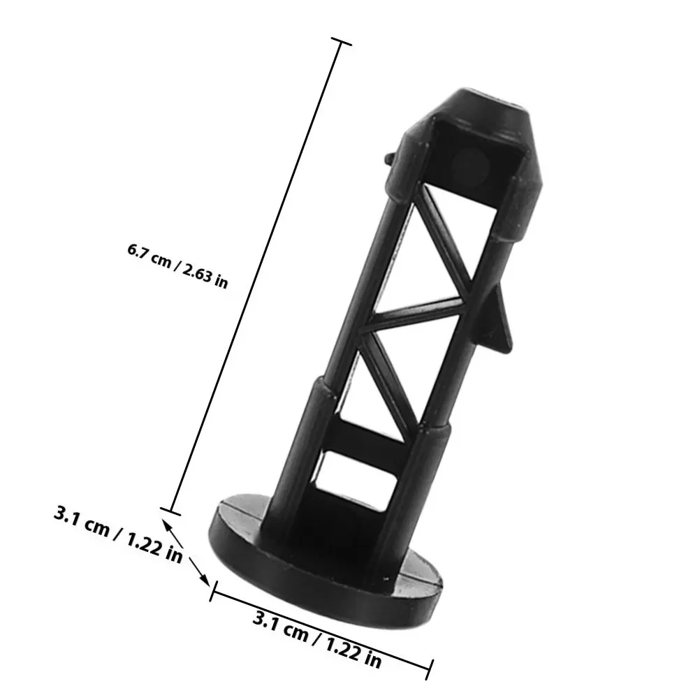 4Pcs Garbage Bin Lid Pins Heavy Duty Plastic Trash Can Lid Hinges Fast Install Outdoor Wheeled Bin Replacement Parts