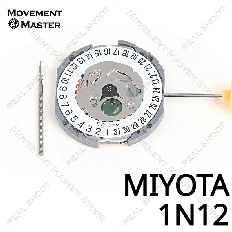Японский механизм MIYOTA 1N12, дата на 6, механизм кварцевых часов, новый оригинальный механизм 1N12, запасные части для ремонта часов