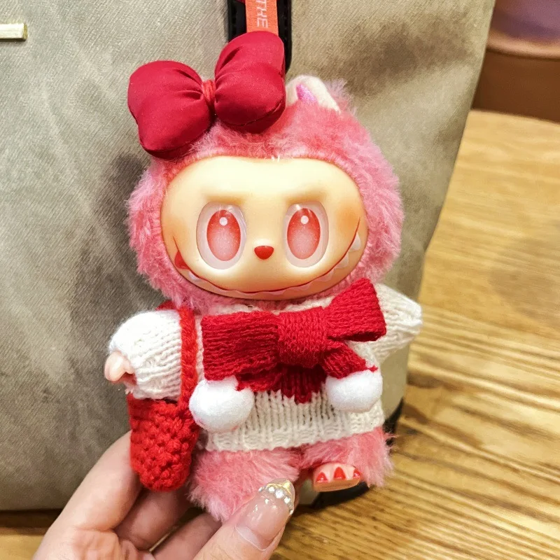

1st-3rd Gen Keychain Labubu Clothes Ornament Labubu Sitting Party Knitted Accessories Clothes KPOP Girls Favorite