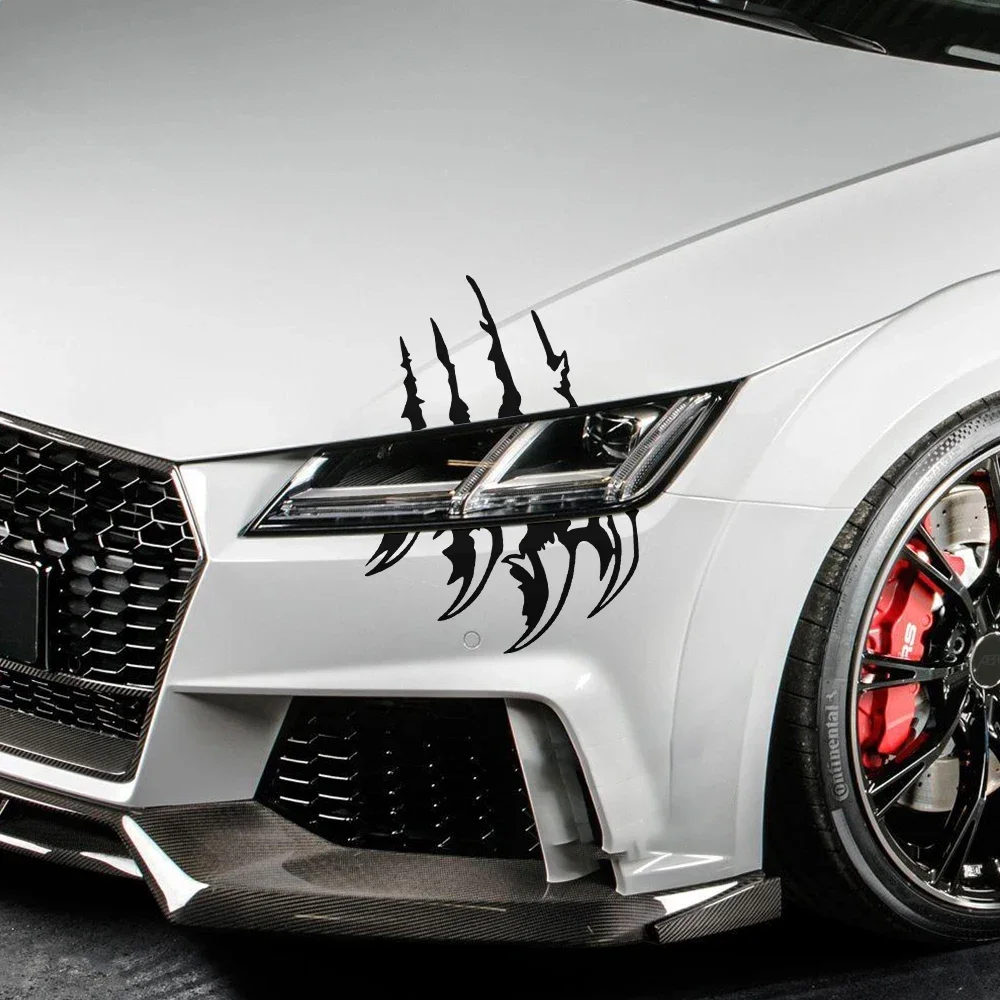 Car Sticker Funny Graphics Sharp Claw Decor Decal For Light Eyebrow Bumper Body Side Vinyl Decoration Auto Tuning Accessories