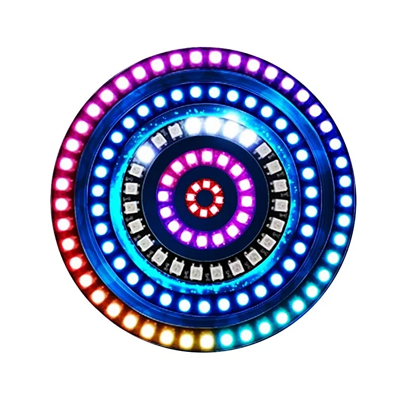 

DC5V WS2812B Pixel Ring Modules Individually Addressable Light Music Controller Kit Magic Home App 8/16/24/35/45Leds