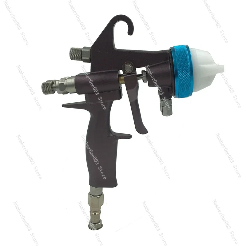 1202 Paint Sprayer Manual Spray Painting Pressure Mirror Chrome Spray Paint Double Nozzle Spray Gun for Chrome