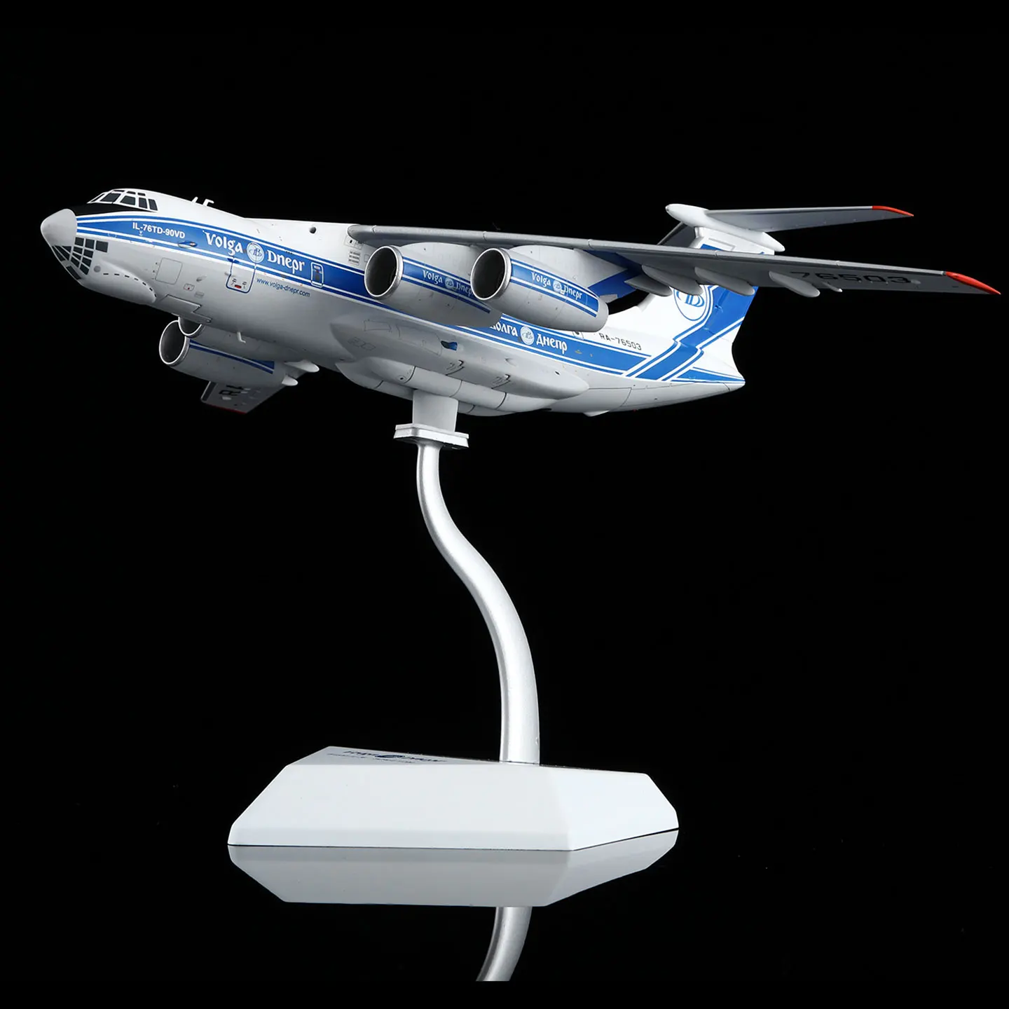 Avion de collection en alliage L2097, ailes SQ 1:200 Volga Dnepr Airlines Ilyushin IL-76, avion moulé sous pression, modèle RA-76503