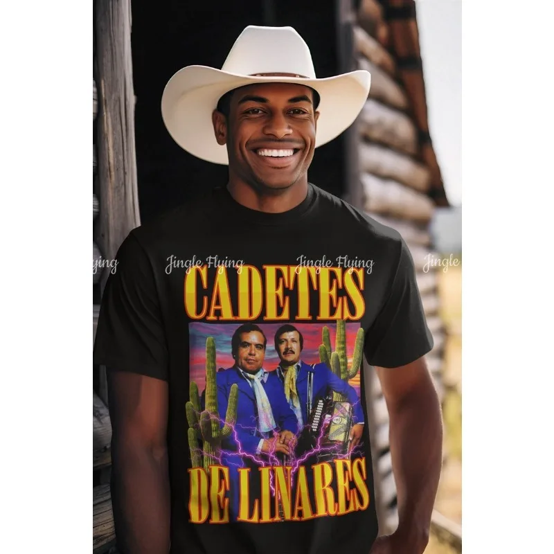 Los Cadetes Linares Camiseta unisex Lupe Tijerina Homero Guerrero 15 Boleros De Oro Camisas de artistas mexicanos Corridos Norte?os