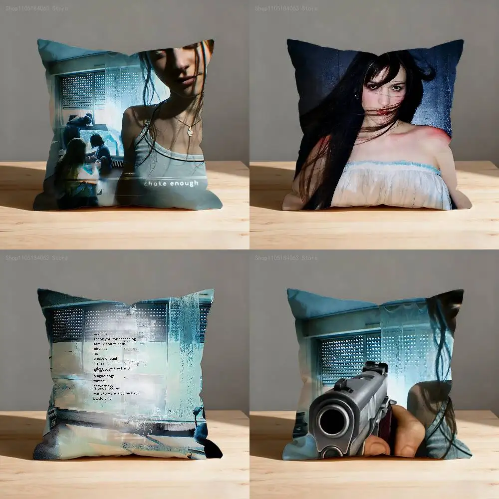 

O-Oklou Choke Enough Pillow Case For Sofa Decor Car Office Room Printing Cushion Cover Decorations and Protector