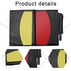 Soccer Football Referee Wallet Notebook With Red Card And Yellow Card Red Yellow Card ////Professional Game Referee Tool