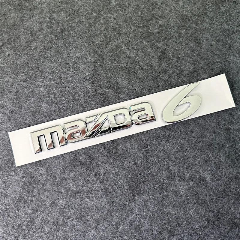 ABS Silver Black Car Emblem Logo Badge Sticker Decal For Mazda 6 Mazda 3 Mazda6 Mazda3 accessories styling