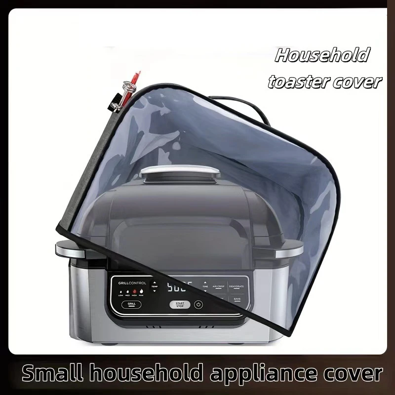 Luftfritteusenabdeckung für Ninja Foodi Grill, langlebige Küchen-Staubschutzhülle mit Aufbewahrungstaschen, wasserdichte Staubschutzhülle für Haushaltsgrill und Toaster – Detail 2
