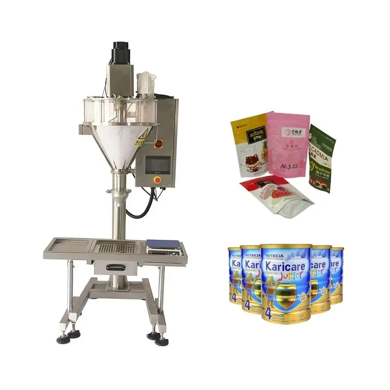 Fine Powder Herbal Supplement Seasoning Food Packaging Semi Automatic Filling Machine