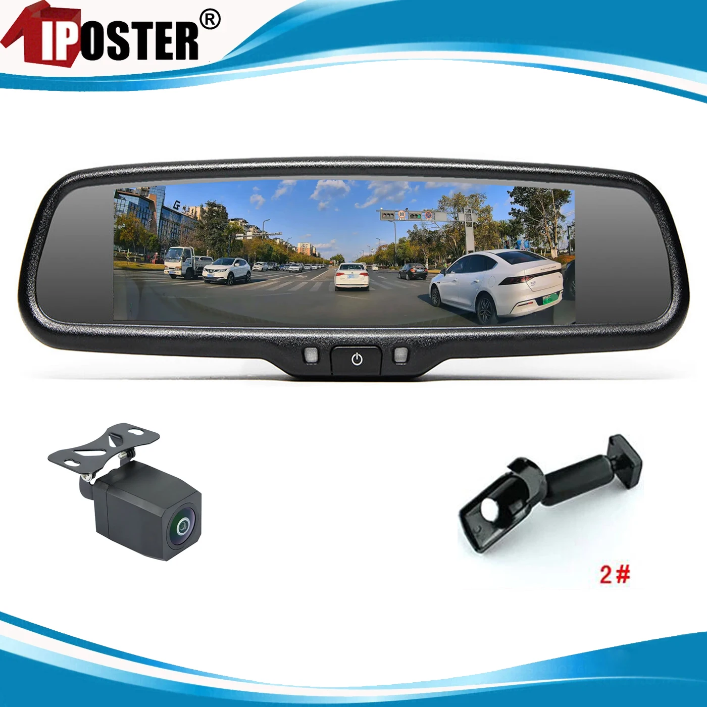 

iPoster 8 Inch Car Rear View Mirror Dash cam Dual Car Camera 1080P FHD DVR Video Recorder G-sensor PIP For Suzuki Grand Vitara