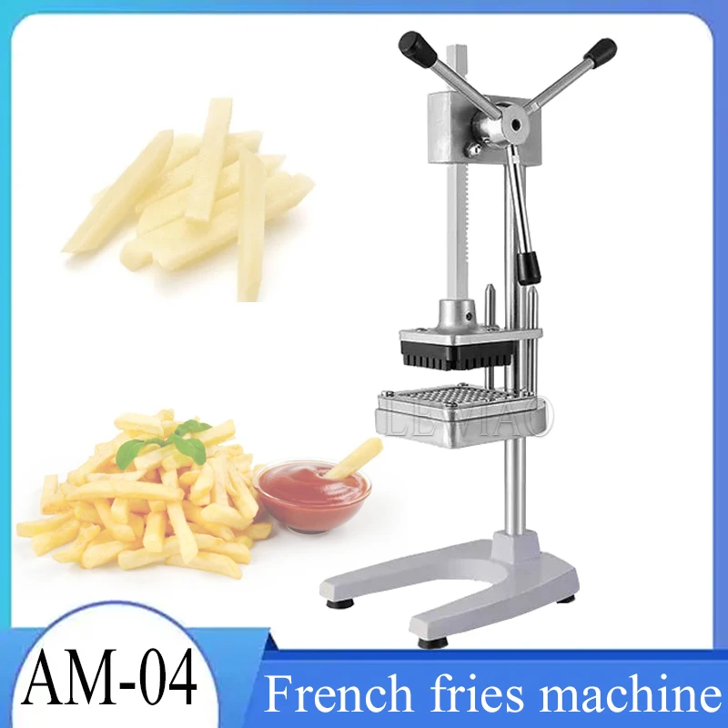 Vertical Manual French Fries Cutter Potato Chips Cutter Commercial Dried Radish Cucumber Dice Cutter