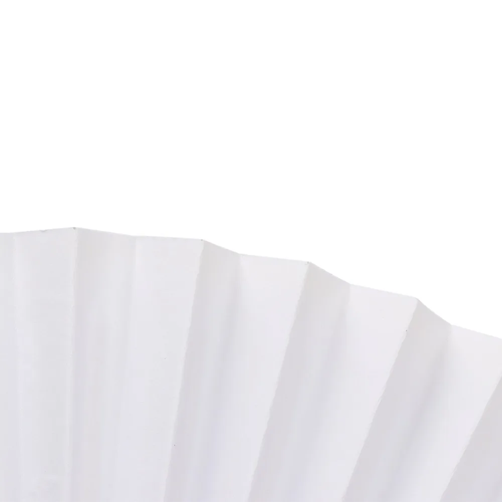 4pcs Wooden Frame Folding Hand Fans Paper Material Lightweight Handheld Folding Fans DIY Craft Fans Decorative Hand Fans