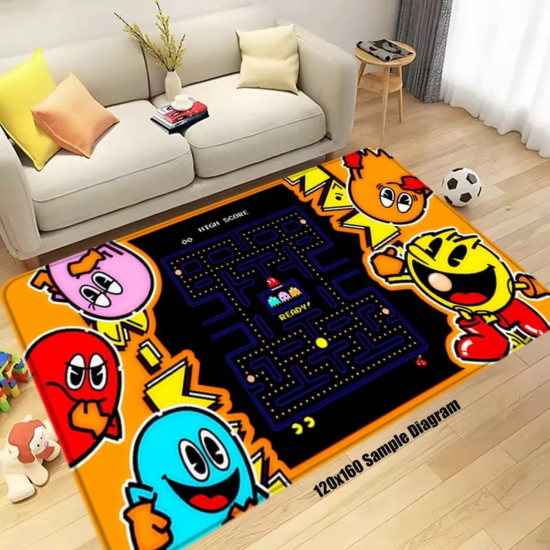 House Entrance Doormats Room Rugs Foot Carpets B-Pac-Mans Floor Mats Welcome Carpet Non-Slip Mat Home Kitchen Hallway Decors