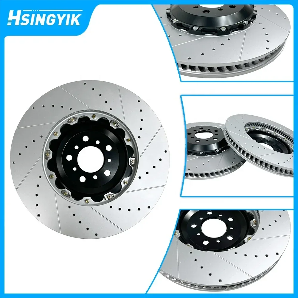 Auto Parts Cross Drill Drilled Slotted Front Rear Floating Brake Rotors For BMW M5 M6 F6 F10 528xi 535xi F12 F13 F22 M240i