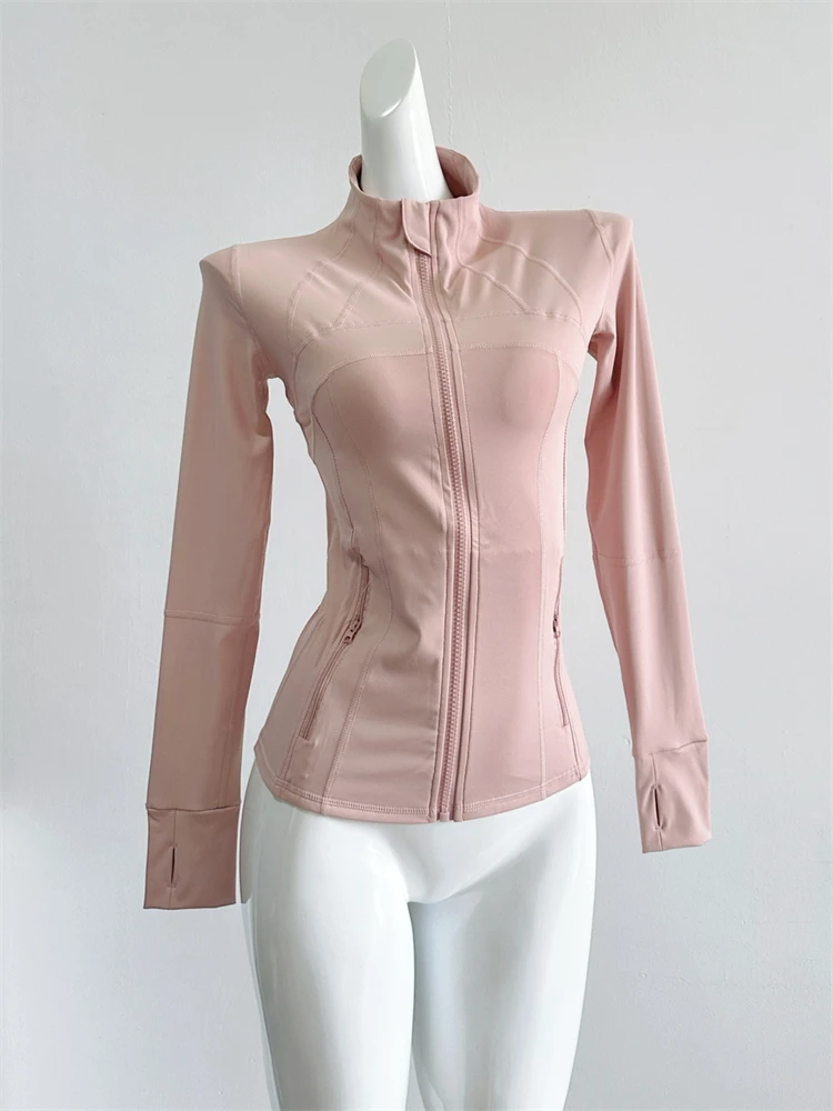 Chaqueta con capucha para mujer, abrigo informal con cremallera, ropa de Yoga, cortavientos para acampar, deporte Y2k, primavera y otoño