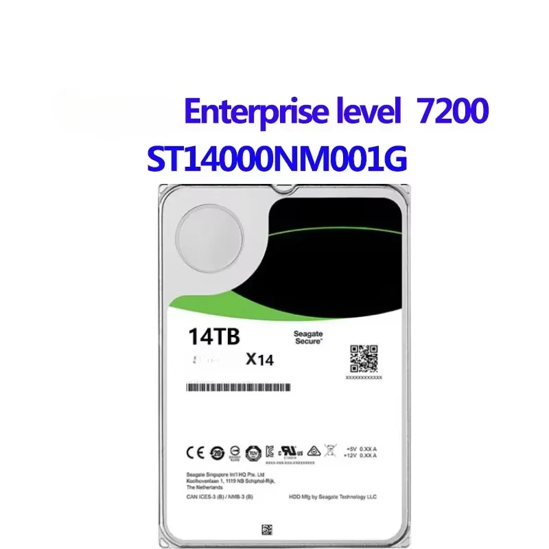 

Жесткий диск ST14000NM001G SEAGATE EXOS X16, 14 ТБ, SATA, 3,5 дюйма, 6 ГБ/s7200RPM, 256 Мб, развлекательный жесткий диск ST14000NM003G, 100% проработанные работы
