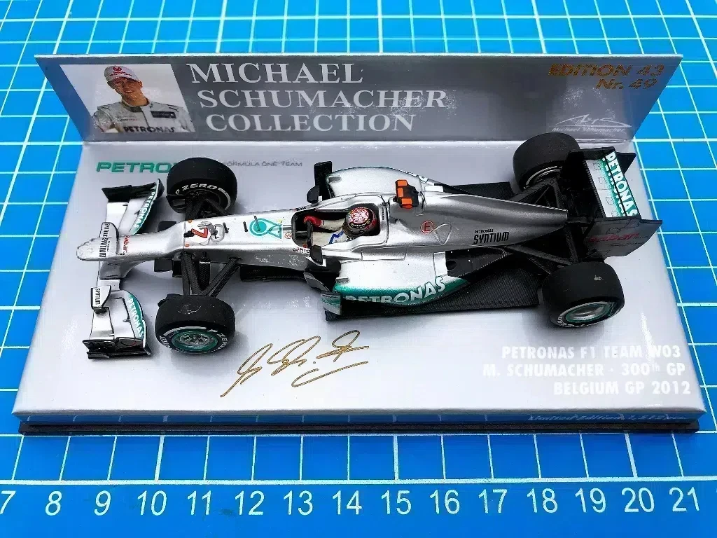 

Minichamps 1:43 F1 W03 2012 Michael Schumacher Belgium Simulation Limited Edition Resin Metal Static Car Model Toy Gift