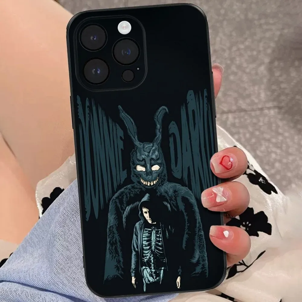 D-Donnie Darko Phone Case For iPhone 15,14,13,12,11 Plus,Pro,Max,XR,XS,X,7,8 Plus,SE,Mini Soft Black Cover