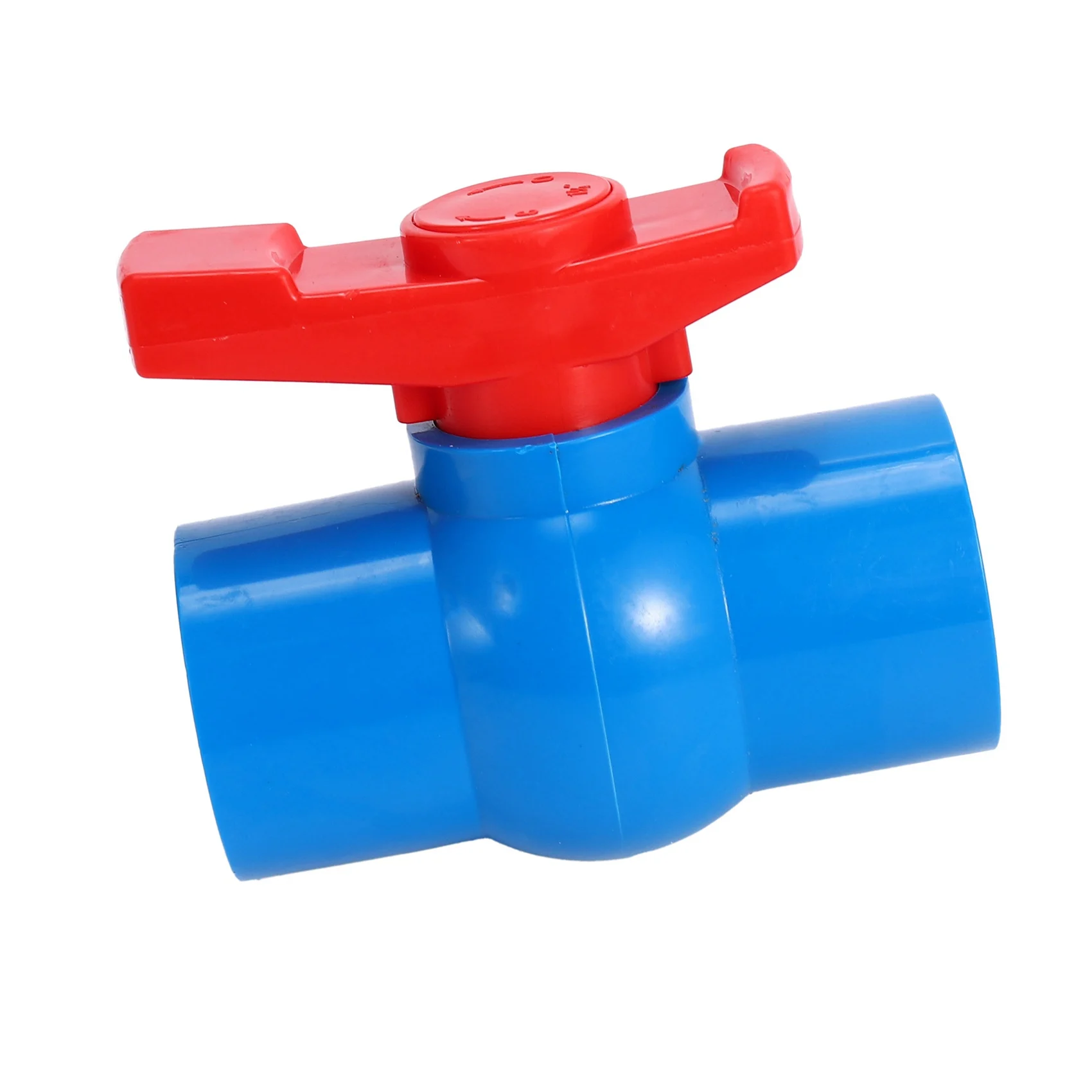 CYCLI-4X 40Mm X 40Mm Slip Full Port Red Handle Lever U-PVC Ball Valve Blue