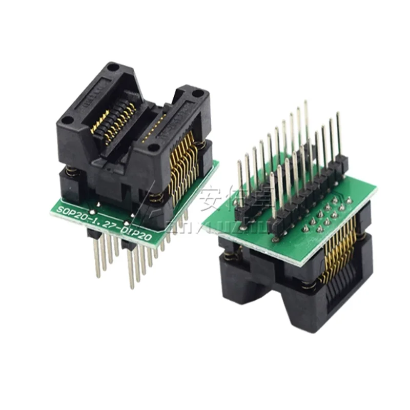 SOP20 TO DIP20 test socket, aging socket, programming socket, SOP20 chip IC conversion programming test socket