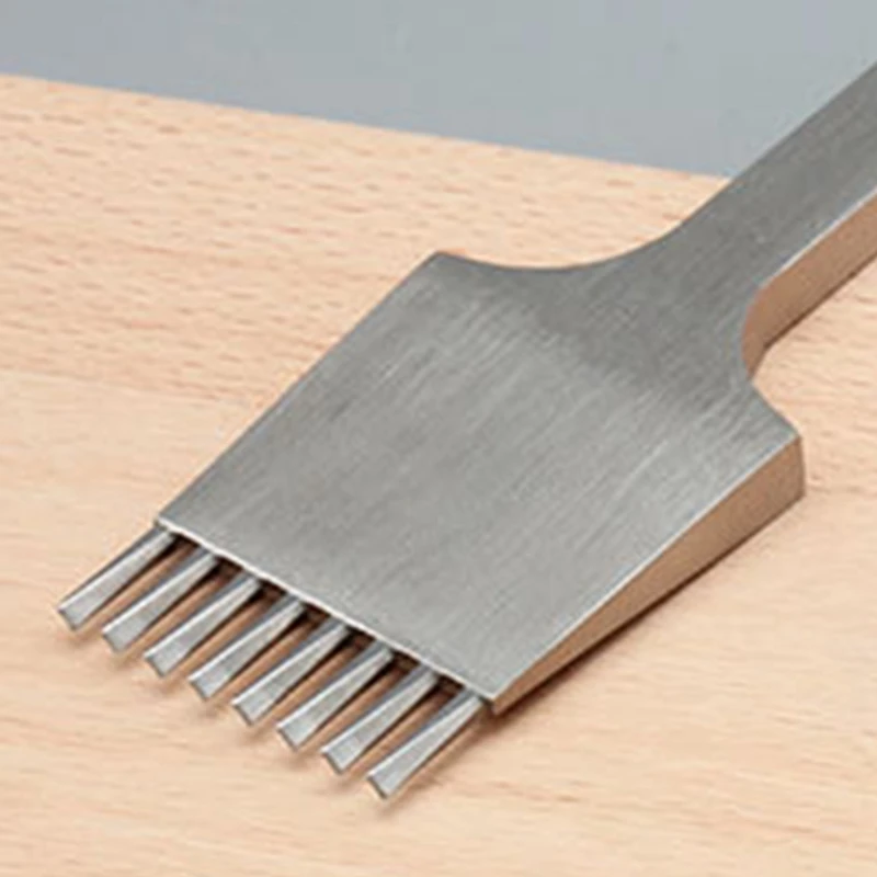 【Hot Cake】High Quality Sharp Leather Chisel French Style Pricking Iron Die-Steel Leather Punching Tool Polish-3.85Mm