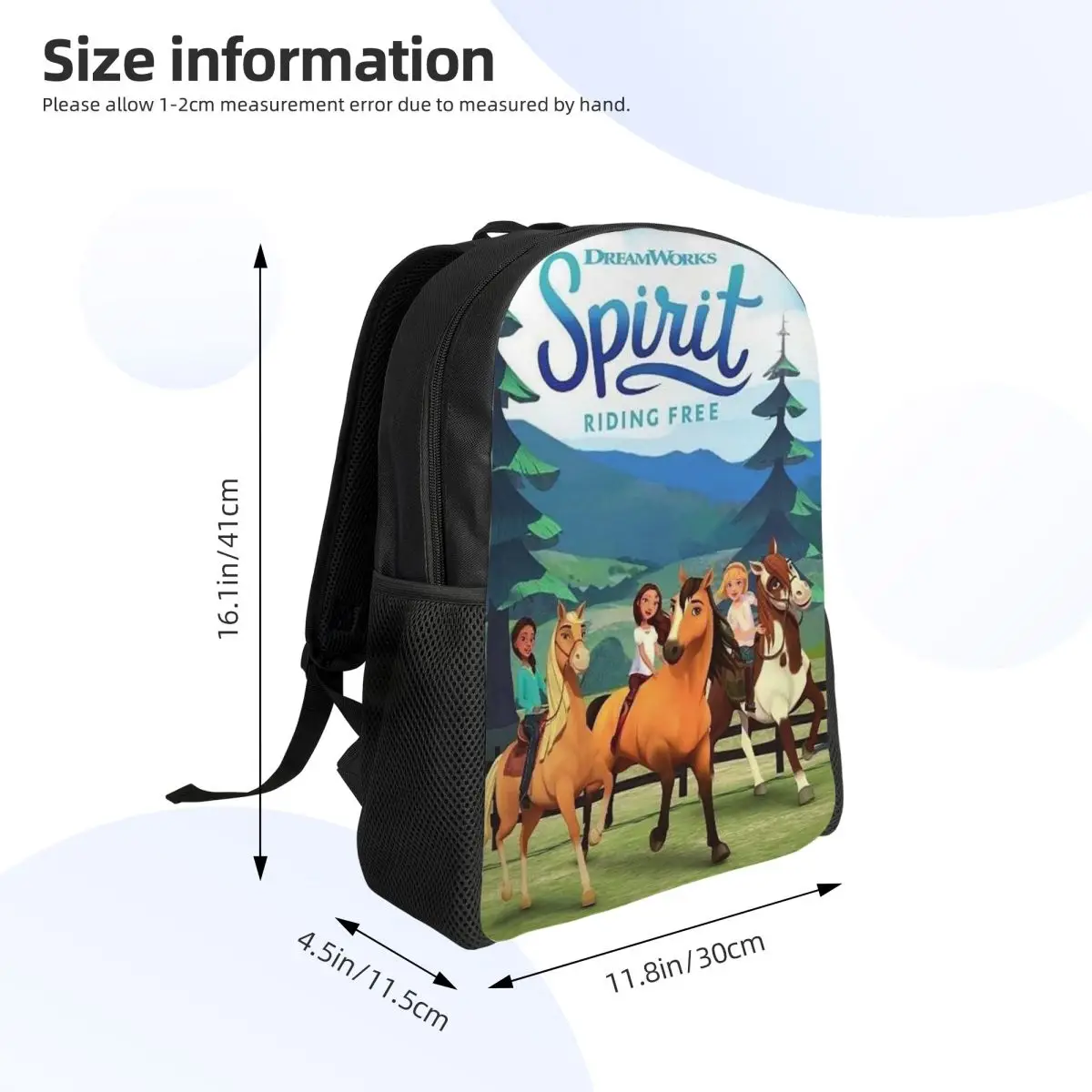 Spirit Riding Free Student Backpack School Bag Hiking Travel Daypack for Men Women Fashion Bookbag Shoulder Bags