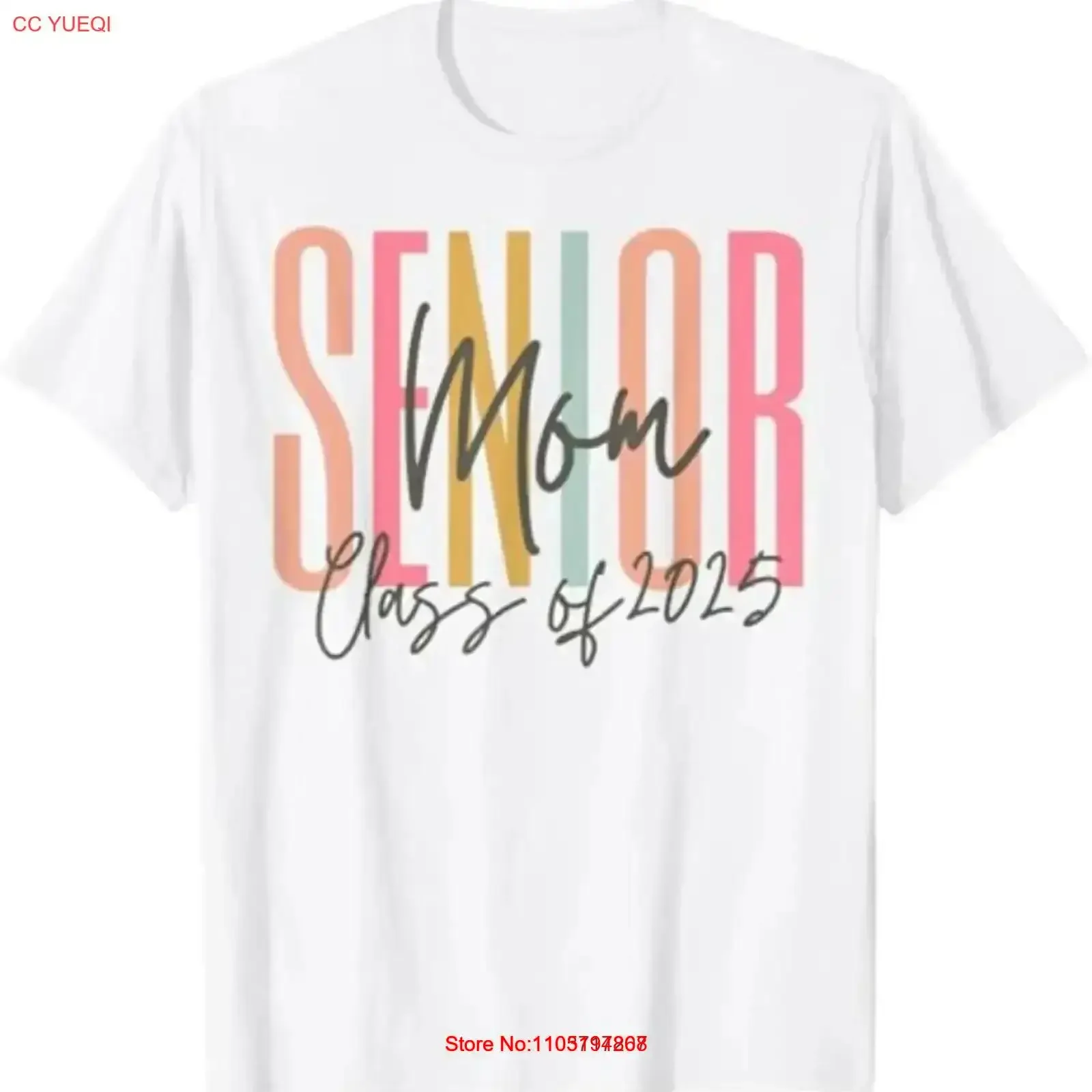 كبار أمي فخور من فئة 2025 التخرج تي شيرت خمر غسلها موضة أنيقة قليلا الشارع الشهير خمر غسلها #1