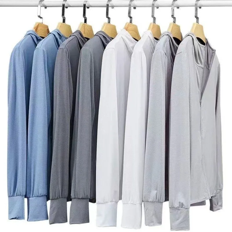 Men and women wear ice silk thin 2026 summer versatile loose large size breathable sunscreen jacket