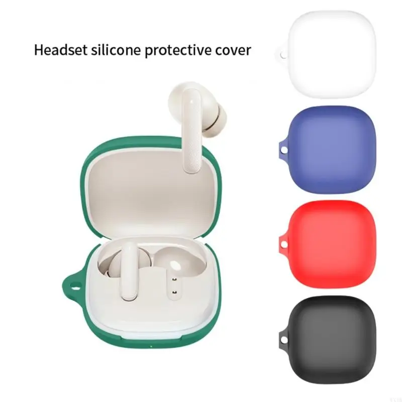Protective Silicone Cover for Buds QT43 Wireless Earbuds Case AntiSlip Grip 