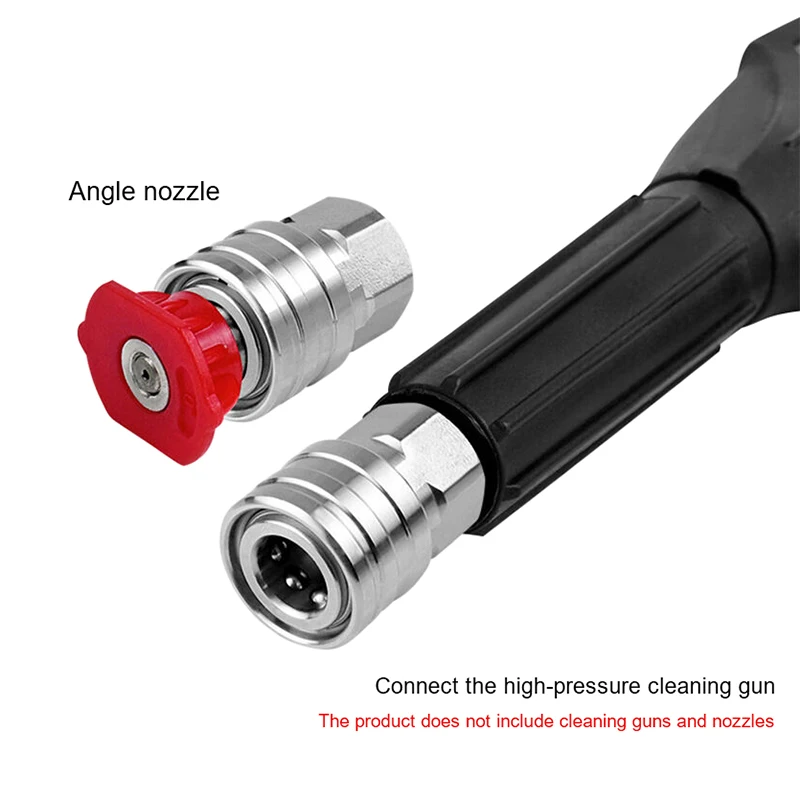 High Pressure Washer Adapter 1/4" Quick Connector Quick Release Fitting G1/4 Quick Plug Connector Pressure Washer Accessories