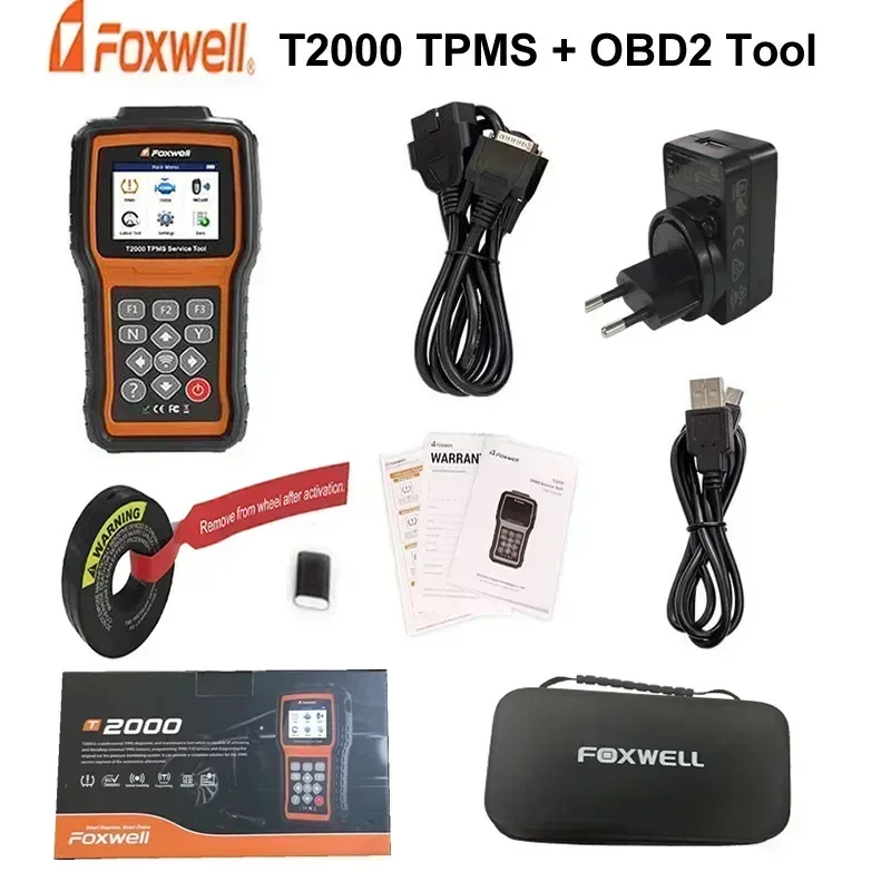 FOXWELL T2000 TPMS Diagnostic And Maintenance Tool T10 Tyre TPMS Sensors Diagnose Car Tire Pressure Monitoring System PK TS601